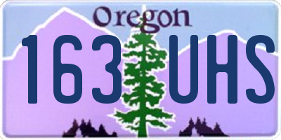 OR license plate 163UHS