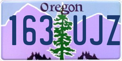 OR license plate 163UJZ
