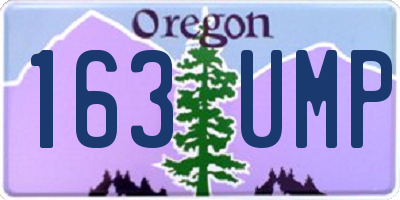 OR license plate 163UMP