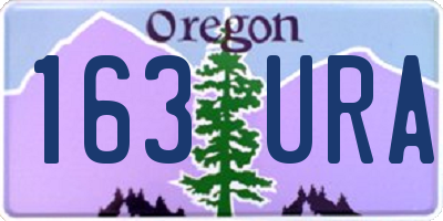 OR license plate 163URA