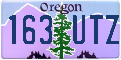 OR license plate 163UTZ