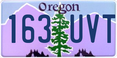 OR license plate 163UVT