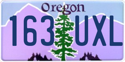 OR license plate 163UXL