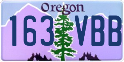 OR license plate 163VBB