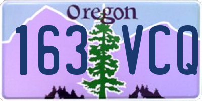OR license plate 163VCQ