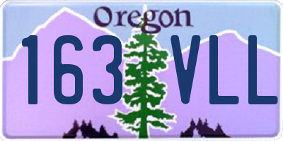 OR license plate 163VLL