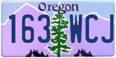 OR license plate 163WCJ