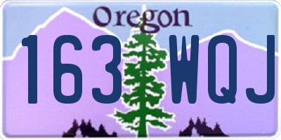 OR license plate 163WQJ