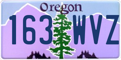 OR license plate 163WVZ