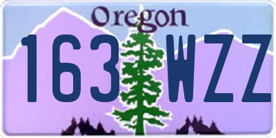 OR license plate 163WZZ