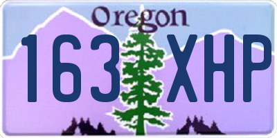 OR license plate 163XHP