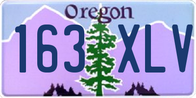 OR license plate 163XLV