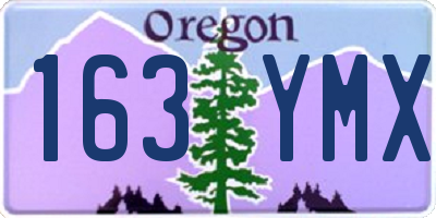 OR license plate 163YMX