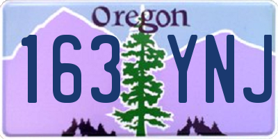 OR license plate 163YNJ