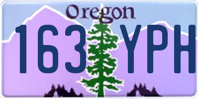 OR license plate 163YPH