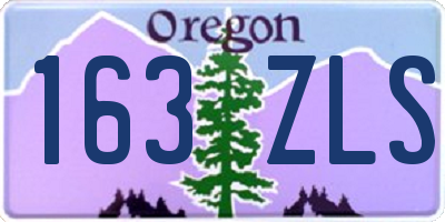OR license plate 163ZLS