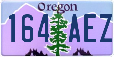 OR license plate 164AEZ