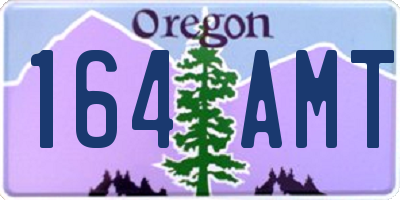OR license plate 164AMT