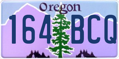 OR license plate 164BCQ