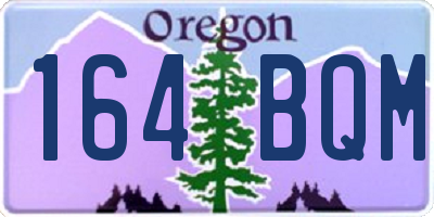 OR license plate 164BQM