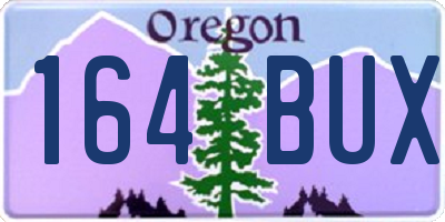 OR license plate 164BUX