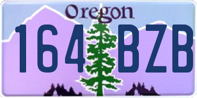 OR license plate 164BZB