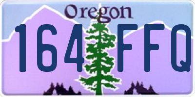 OR license plate 164FFQ