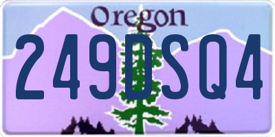 OR license plate 249DSQ4