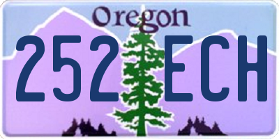 OR license plate 252ECH