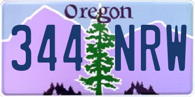 OR license plate 344NRW