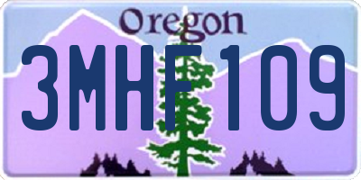 OR license plate 3MHF109