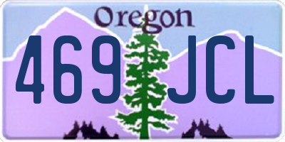 OR license plate 469JCL