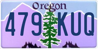 OR license plate 479KUQ