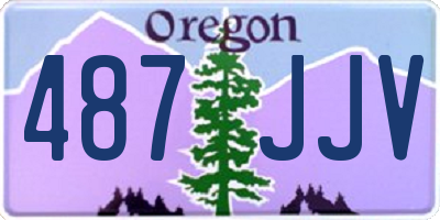 OR license plate 487JJV