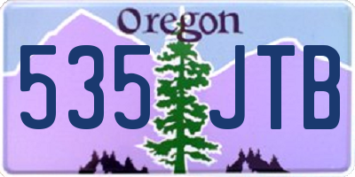 OR license plate 535JTB