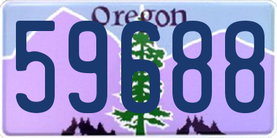 OR license plate 59688