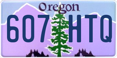 OR license plate 607HTQ