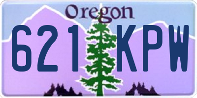 OR license plate 621KPW