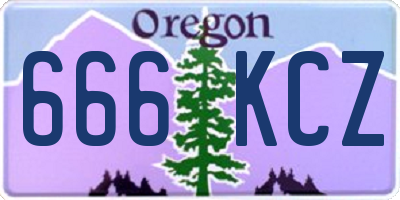 OR license plate 666KCZ