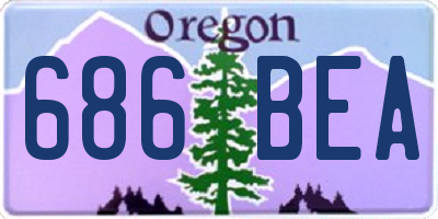 OR license plate 686BEA