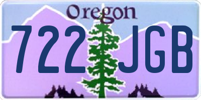 OR license plate 722JGB