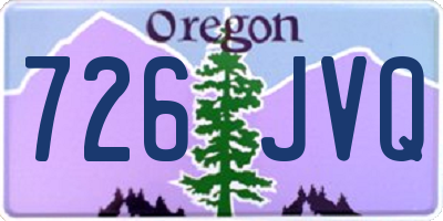 OR license plate 726JVQ