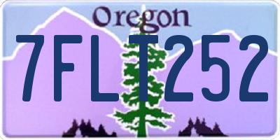 OR license plate 7FLT252