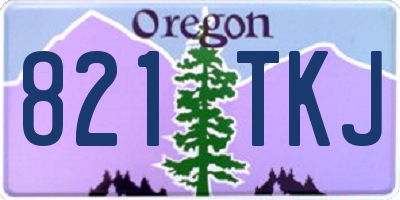 OR license plate 821TKJ