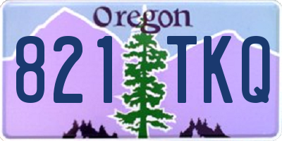OR license plate 821TKQ