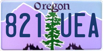 OR license plate 821UEA