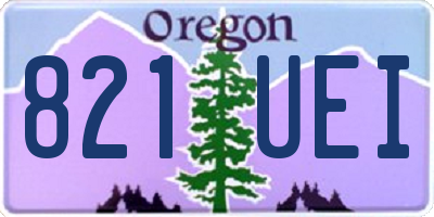OR license plate 821UEI