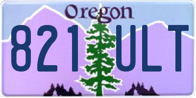 OR license plate 821ULT