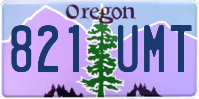 OR license plate 821UMT