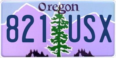 OR license plate 821USX